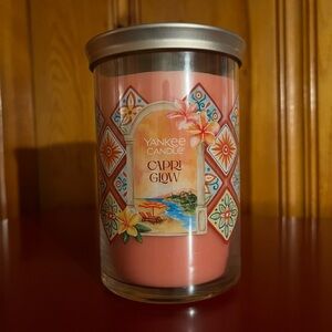 Yankee Candle 20 oz Capri Glow Large Tumbler Jar Candle-NEW